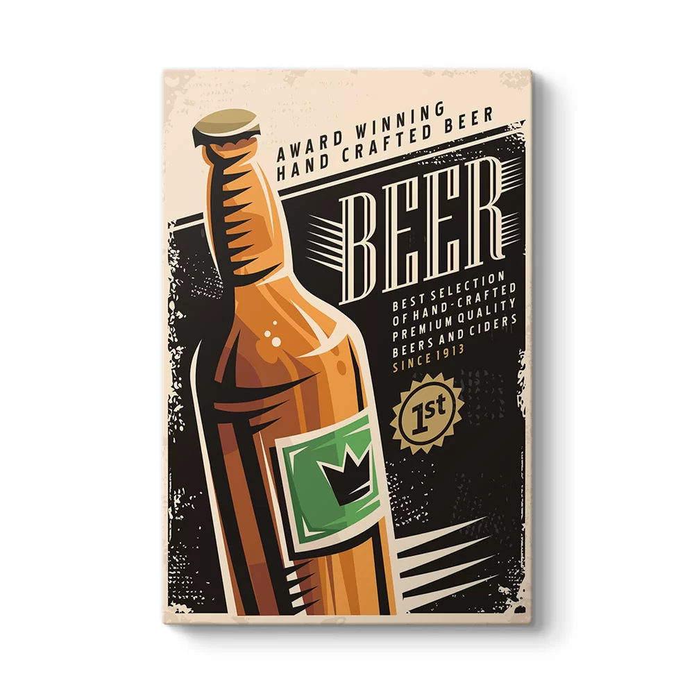 Vintage Bira Tablosu - Model 2